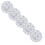 Toalhinhas de crochê com peônias brancas, redondas de 15 cm (6 polegadas), 5 peças 1