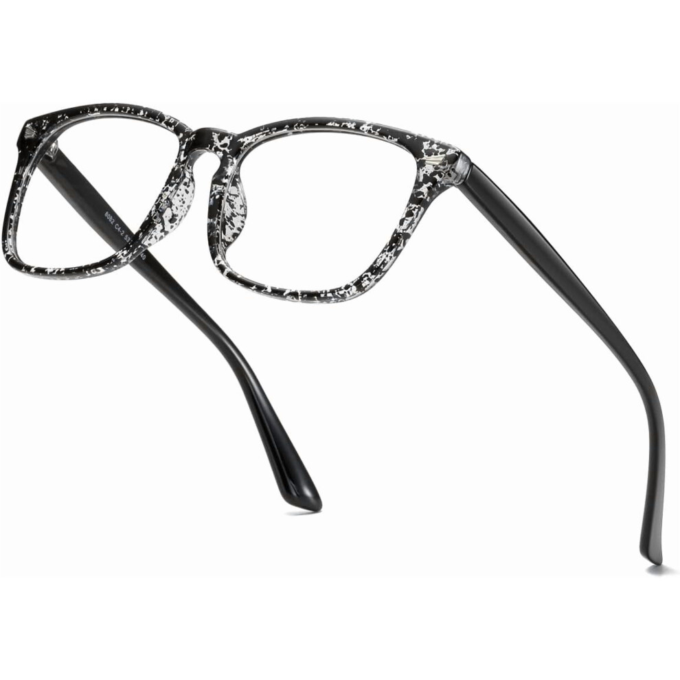 Unisex Stylish Square Non-Prescription Eyeglasses Clear Lens Glasses