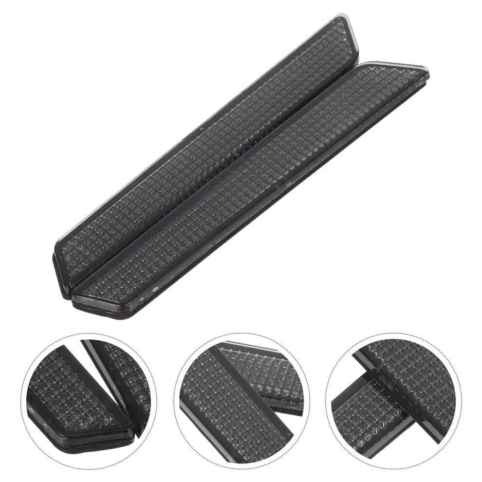 1Pair Weather Resistant Reflector Covers For Motorcycle Saddlebags Grey 9426043000967