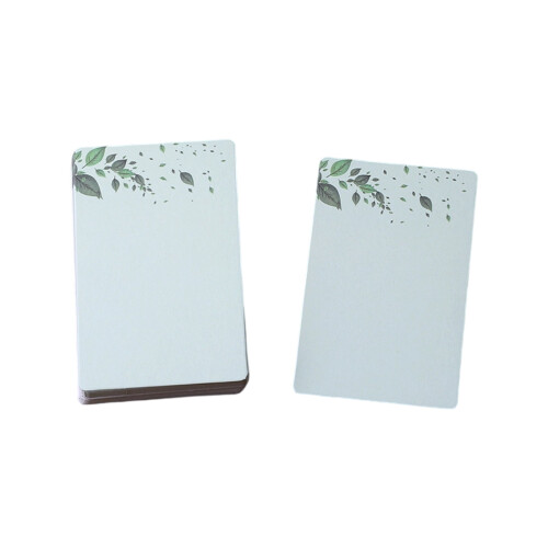 Cartões de Anotações com Flores, Sem Pauta, 20 Folhas, 2,24 x 3,54 polegadas