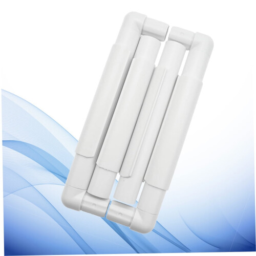 Weißer quadratischer Stickrahmen mit Clip, 20,3 cm 2