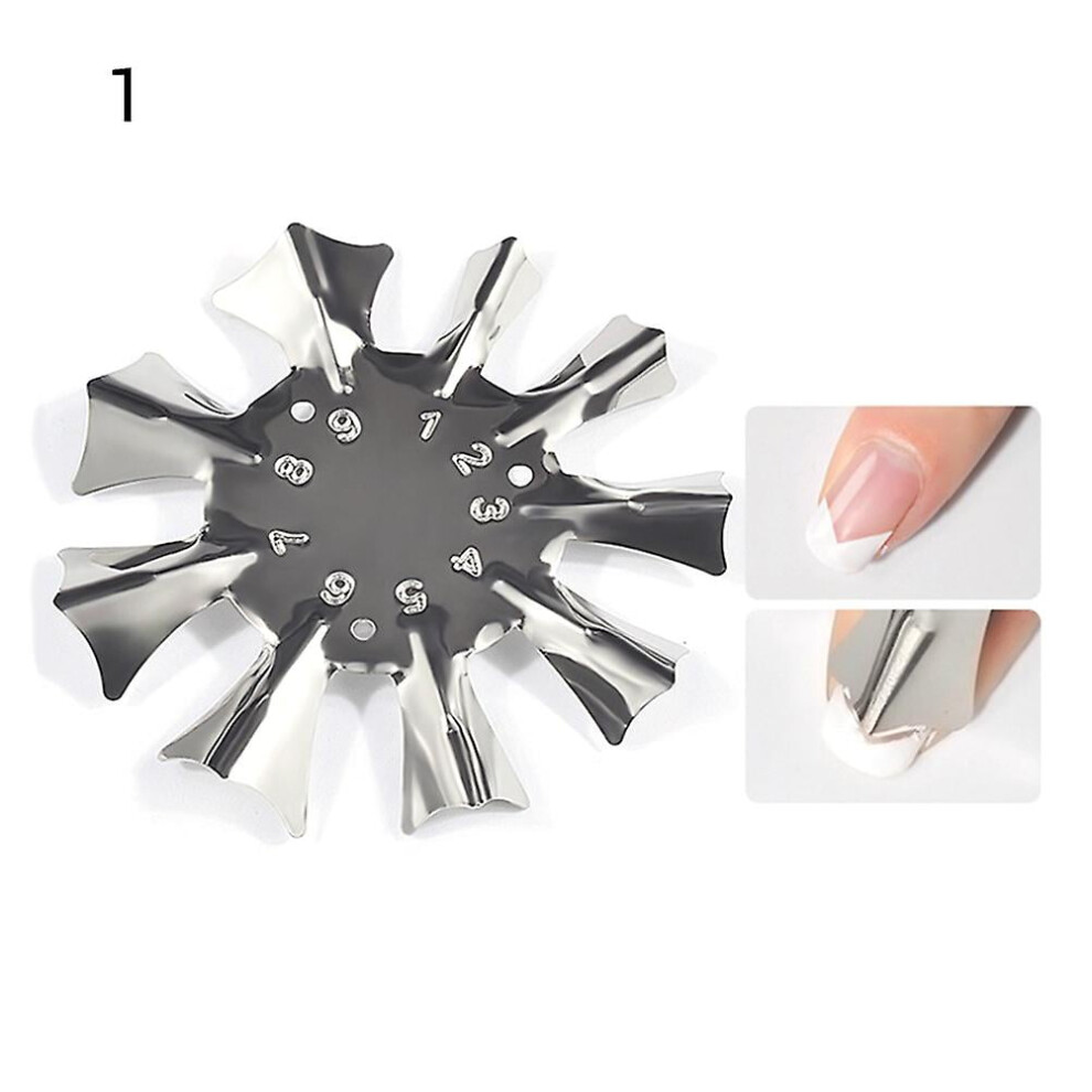 Stainless Steel French Manicure Stencil Nail Art DIY Tool
