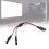 Cabo divisor Y automotivo com conector SAE, 18AWG, 1 para 2 2