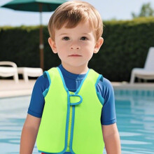Adjustable Kids Swim Vest with Zipper Closure, Buoyancy Aid for Ages 4–12 – Pool, Beach, Backyard, Indoor/Outdoor