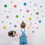 Round Dot PVC Wall Stickers – 5 Sheets, Assorted Colours 2