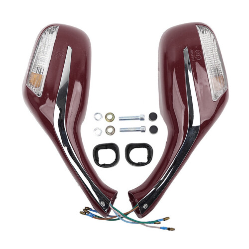 Motorcycle LED Front Turn Signals Rear View Rearview Side Motorcycle Modification