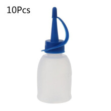 10 Pcs/Set Small Clear Empty Squirt Bottle Great for Art,Crafts,Glue,Liquids