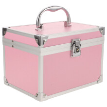 Caja de herramientas de aluminio con compartimentos para mujer (1 juego)
