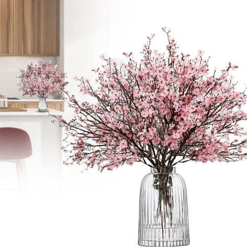 Artificial Cherry Blossom & Gypsophila Branches with