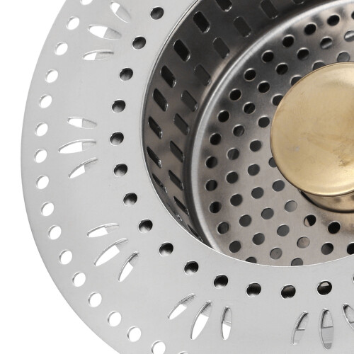 Stainless Steel Kitchen Sink Drain Stopper with Popup Filter 2