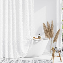 Boho Shower Curtain Polyester 183x183cm with Grommets