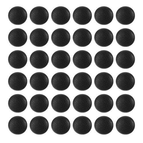 100 schwarze, runde, stoffbezogene Nähknöpfe