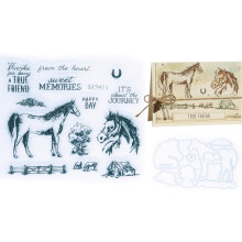 2026 Clear Stamps & Dies Set for Card Making, Scrapbooking, Journaling – Compatible with Most Die Cutting Machines