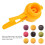 50g Hand Press Cookie Stamp with 6 Embossing Patterns 5