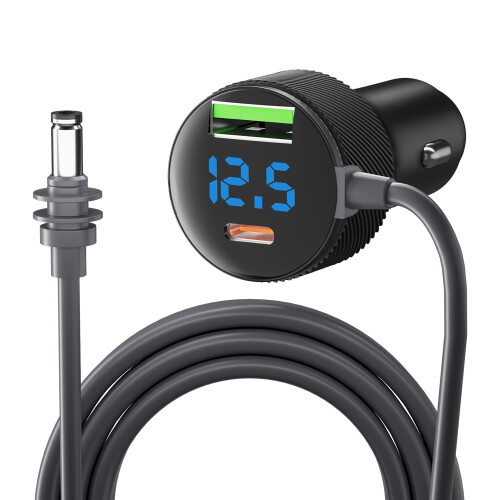Mini nabíječka do auta Starlink 3m DC 12V/24V s USB-C PD30W