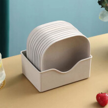 Juego de bandejas para aperitivos y frutas con soporte extraíble (10 unidades)