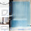 Wasserdichter EVA-Duschvorhang 72x72 Zoll mit 3 7