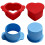 Cake Pop Cutters Set – Round & Heart, 2 in + 2.5 in, 2
