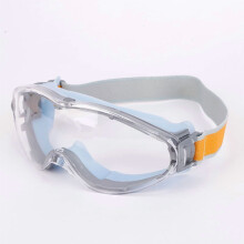 Mowing Goggles, Anti Fog Scratch Resistant, Eye Protection for Men and Women, blue, Transparent Lenses