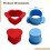 Cake Pop Cutters Set – Round & Heart, 2 in + 2.5 in, 5