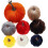 8pcs Assorted Velvet Pumpkins for Halloween Decor 2