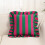 Ensemble de 2 housses de coussin à volants rayées 45 x 45 cm 2