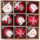 9 Red & White Plastic Christmas Baubles 60 mm 1