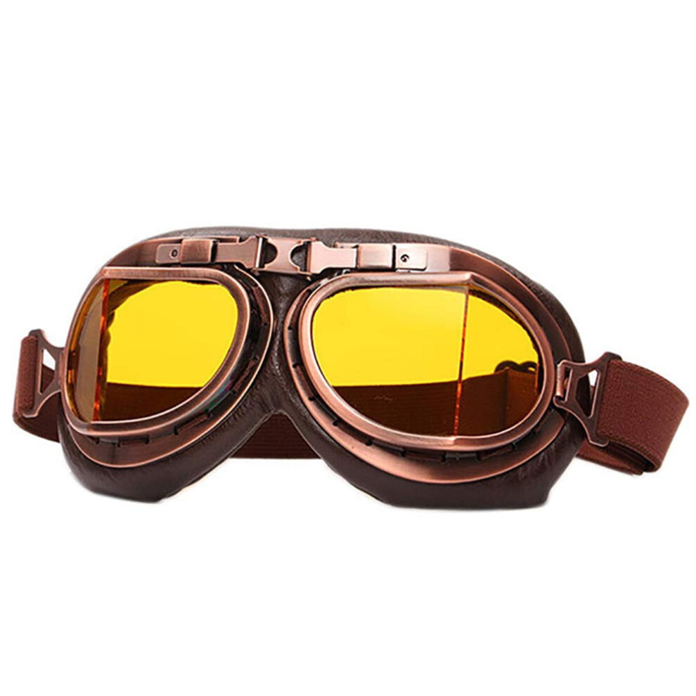 Vintage Motorcycle Goggles Helmet-Compatible 962125477818