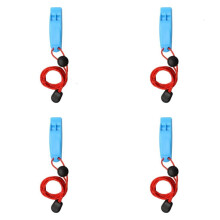 Emergency Whistle Portable 120dB 4pcs with Neck Strap