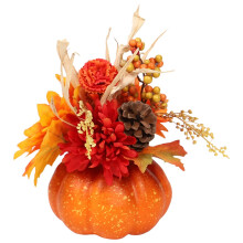 Artificial Pumpkin Fall Centerpiece Set of 3
