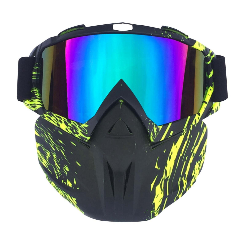 Retro Vintage Goggles Motorcycle Off Road Racing Eyewear Ski Wind Goggles Riding Glasses 9426043180713