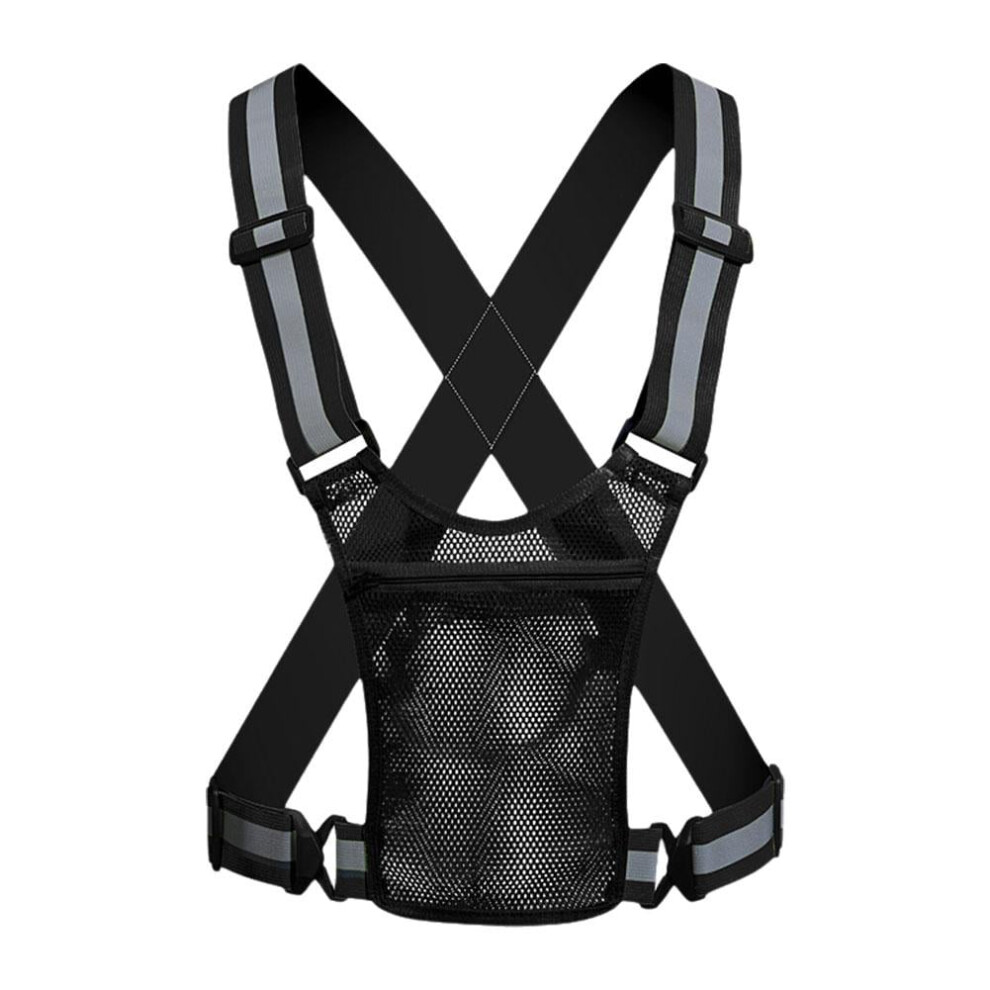 Reflective Mesh Vest For Cycling With Pocket & High-Visibility Safety Design 9426043181901