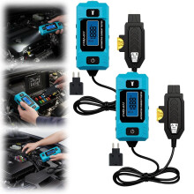 2Pcs Automotive Circuit Fault Probe Tester, 20A/48V, LED Display & Front Light, Fuse/Relay Tester – Compatible with Cars