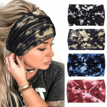Diademas anchas estilo boho tie-dye para mujer (paquete de 4)