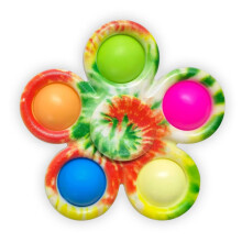 Fidget Spinner Sensory Pops Finger Toys Tie Dye Simple Push Bubble Hand Spinner For ADHD Autism Anxiety Stress Relief Gifs