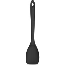 Spatola/cucchiaio in silicone resistente al calore fino a 600 F, colore nero.