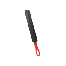 Affûteur de lime losange en acier à haute teneur en carbone, manche rouge, 15 cm