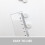 100 embouts de boucles d'oreilles en mousse blanche, forme de disque 3