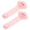 2-pack silikonkabelorganisatörer – rosa, molnformade 1
