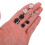 20 par metal trykknapper, assorterede farver 5