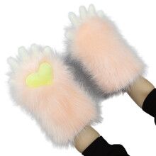 Student Cosplay Cats Paw Glove Winter Plush Mitten Cute Cartoon Glove for Women Male Carnivals Party Halloween Perform