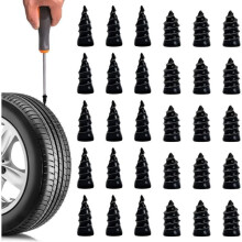 Car Tire Nails, 30 Pieces Tire Repair Rubber Nail, Vacuum Tire Rubber Nail, Quick Repair Tool, Suitable for Cars, Motorcycles, Trucks (15S+15L).