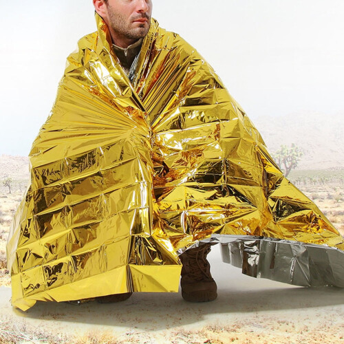 Insulation Blanket Reflective Blanket Golden 1Pack 2