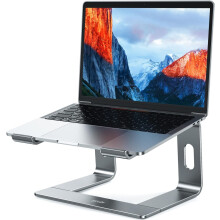 LS03 Aluminum Laptop Stand – Ergonomic, Detachable, Compatible with Air, Pro, Dell, HP & More (10-15.6", Gray)