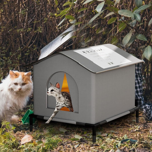 Niche extérieure isolée pour chats errants – Imperméable, 1