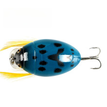 2PC Fishing Lures Jigs 4g Floating Water Small Minnow Fat Bionic Beetle Blood Slot Hook Plastic Fake Fish Bait Set