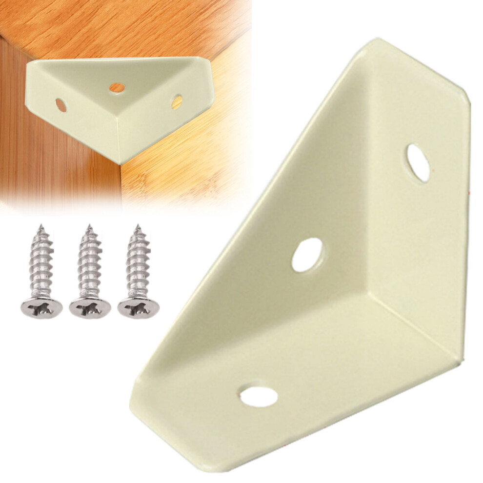 Triangular Corner Brace Bracket Heavy-Duty Metal 4-Pack 9122141449317