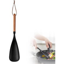Silicone Spatula Spoon with Wooden Handle – 12.6 in