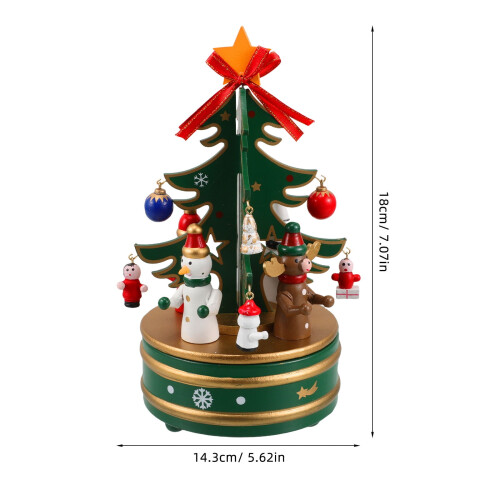 Carillon natalizio in legno verde 1