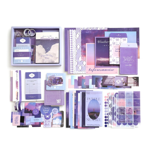 Κιτ vintage scrapbooking με χάρτινες κορνίζες, αυτοκόλλητα & 1